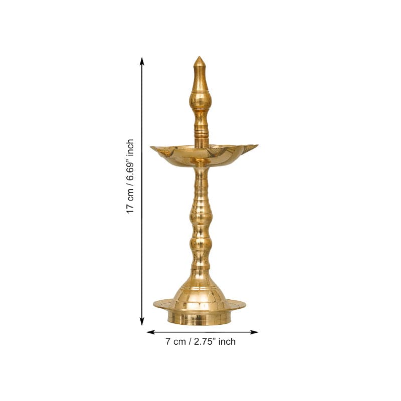 Manora Gold Finish Brass Diya media 5