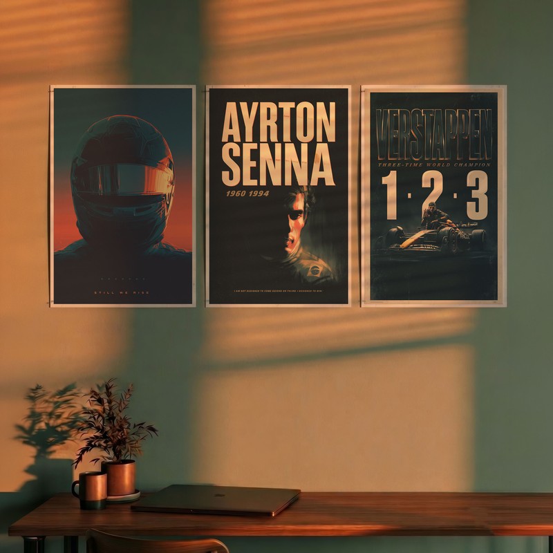 Motorsport Legends Polymer Wall Poster