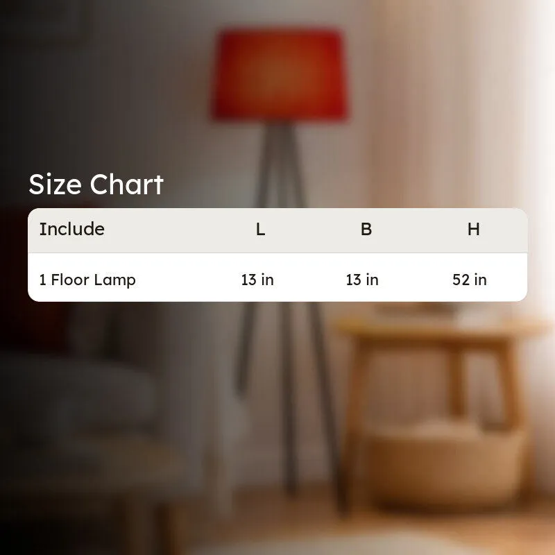 Sleekie Tripod Floor Lamp - Maroon media 7