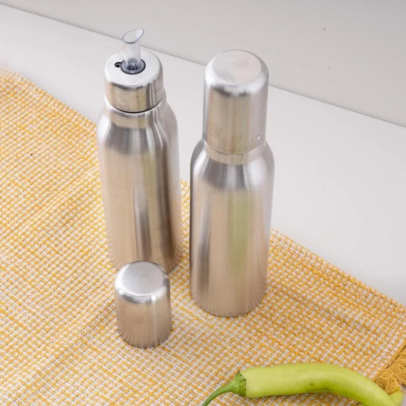 Sleek Steel Oil Dispenser (350 ML) media 3