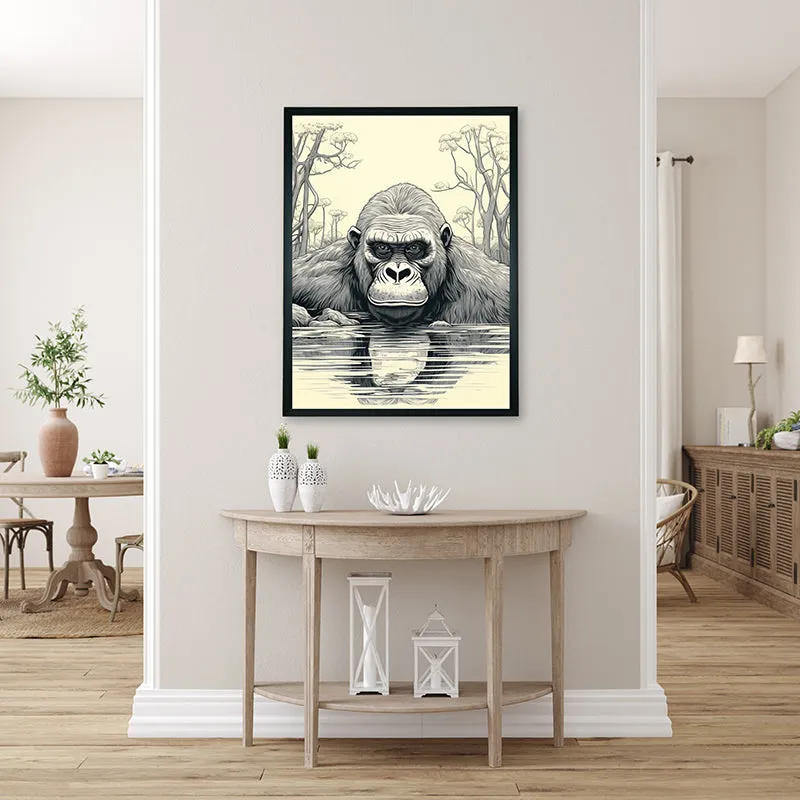 Gorilla Gaze Canvas Wall Art media 4