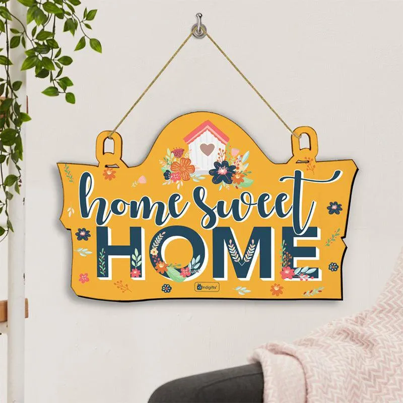 Sweetest Home Wooden Wall Accent - Yellow media 1