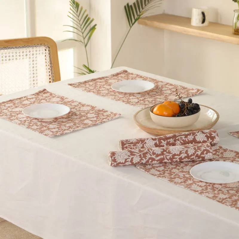 Rustic Indian Canvas Table Mats - Set Of Six media 8
