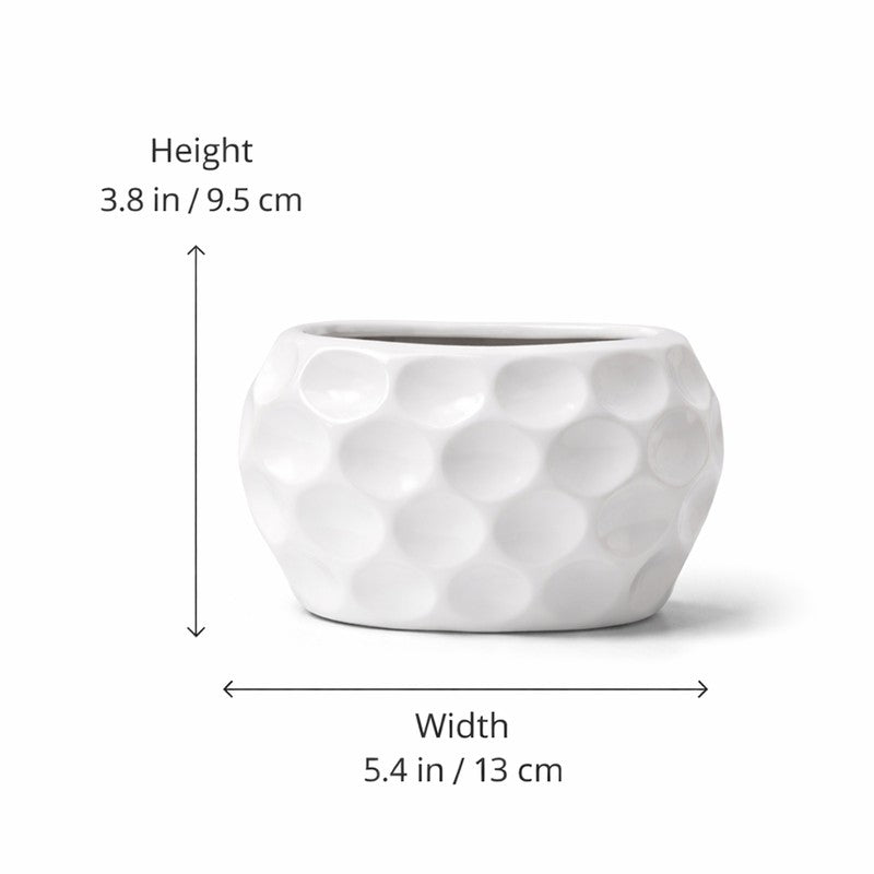 Pureva Ceramic Vase - White media 7