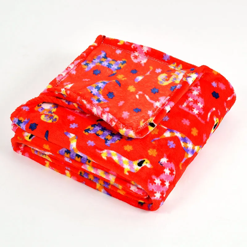 Soft Kitty Kids Throw - Red media 5