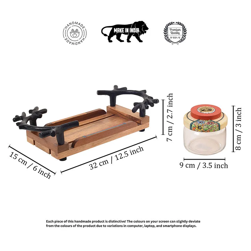 Sankalpa Jar Set With Tray - Three Piece Set media 6