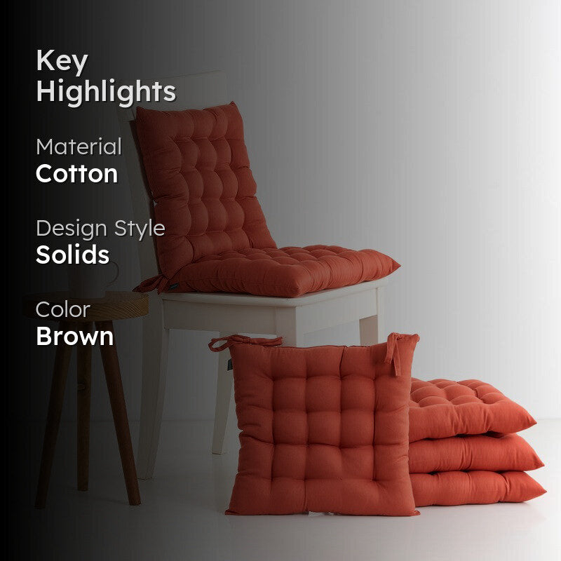 Savra Chair Pad (Orange) - Set Of Six media 2