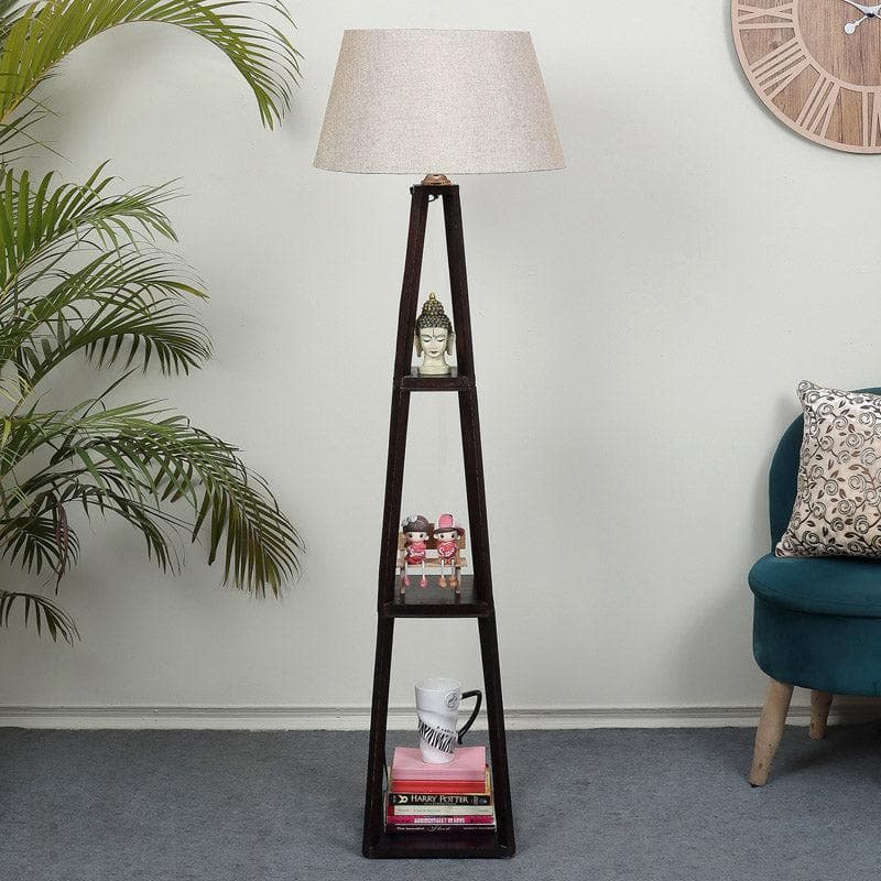 Seasa Wistera Floor Lamp With Shelf - Soft Beige media 3