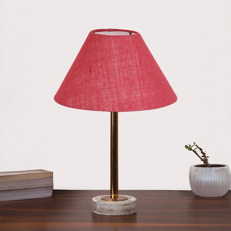 Sienna II Rodin Wooden Table Lamp - Pink,Gold,White media 3