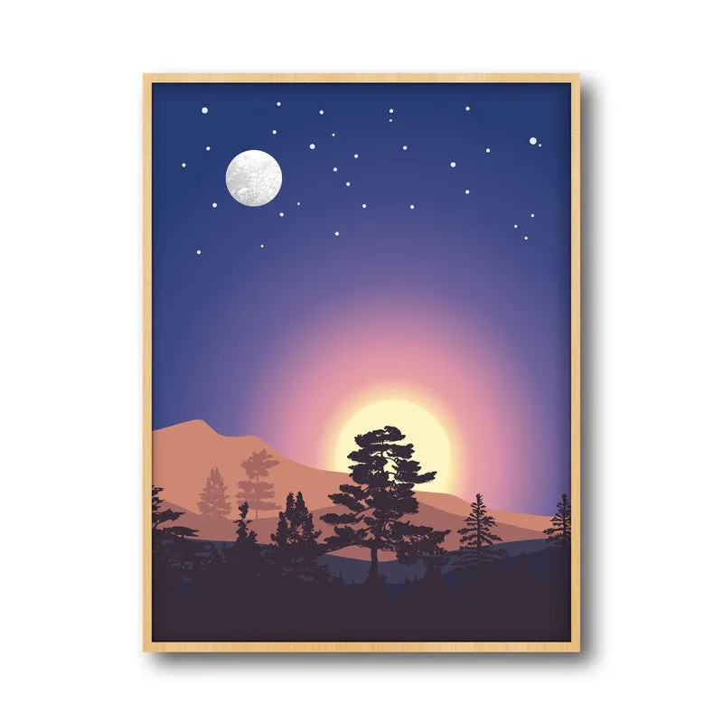 Dune Archival Canvas Wall Art - Natural Brown Frame media 5