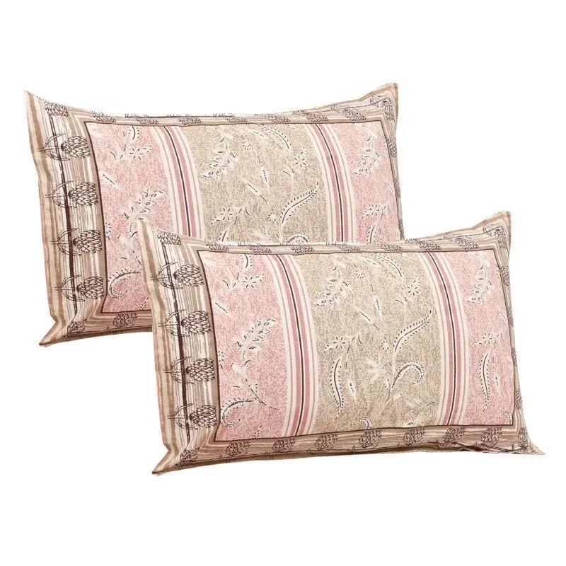 Sumina Printed Cotton Bedsheet (Pink) - 160 TC media 4