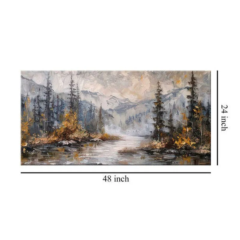 Dreamscape Mountain Landscape Poly Canvas Wall Painting media 8