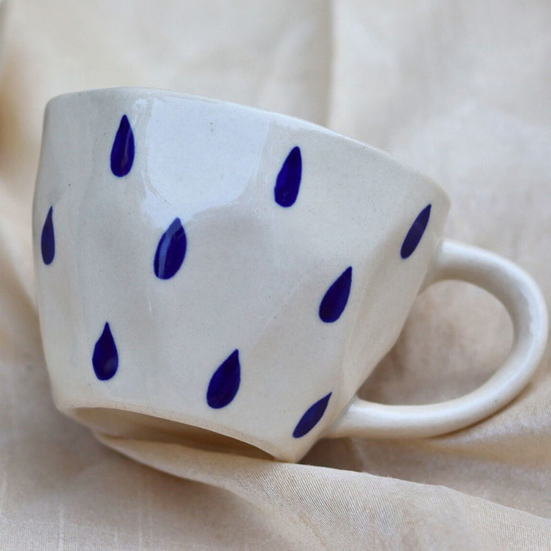 Raindrops Ceramic Tea Cup (230 mL)