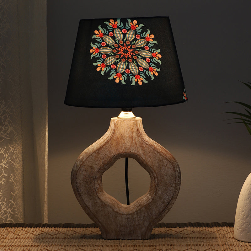 Toile Kian Printed Mango Wood Table Lamp - Multicolor