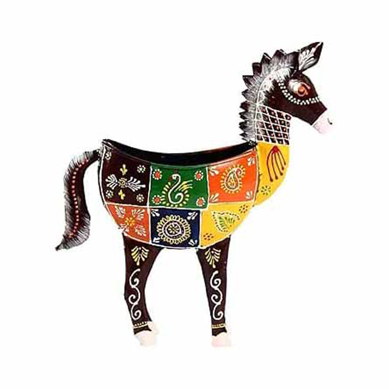 Ethnic Horse Vase media 5