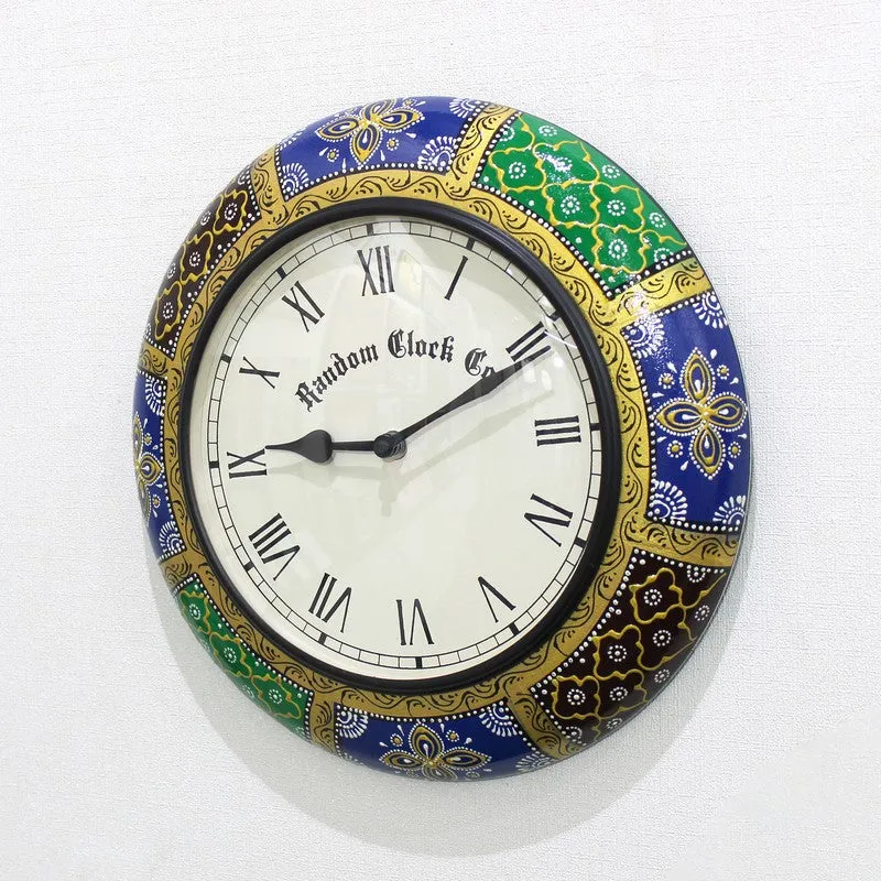 Calyra Brass Analog Wall Clock media 6