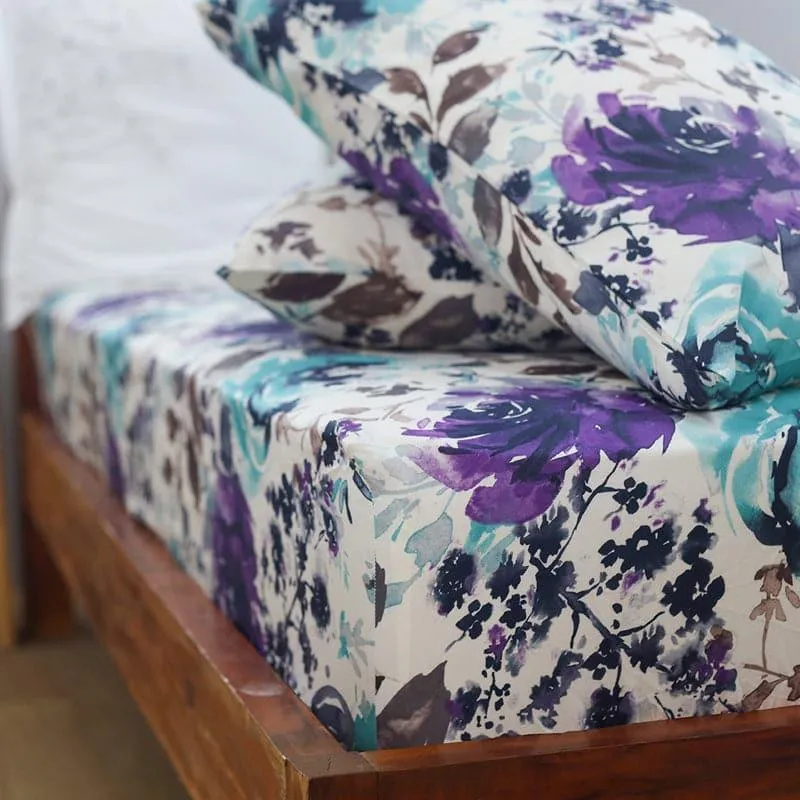 Meda Peony Cotton Bedsheet -254 TC media 5
