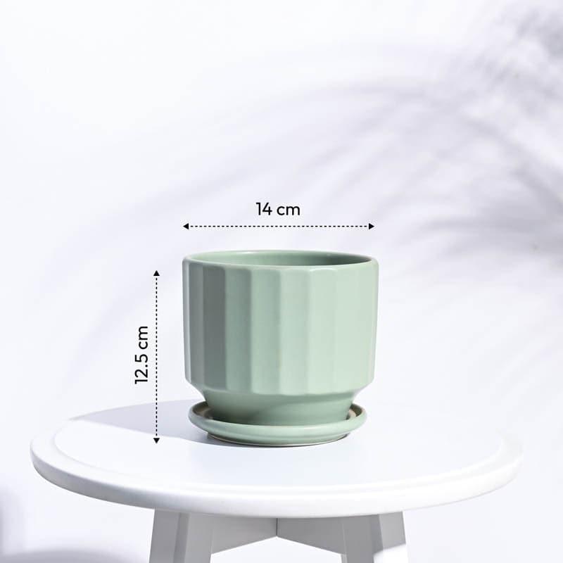 Lexie Ceramic Planter - Mint media 6