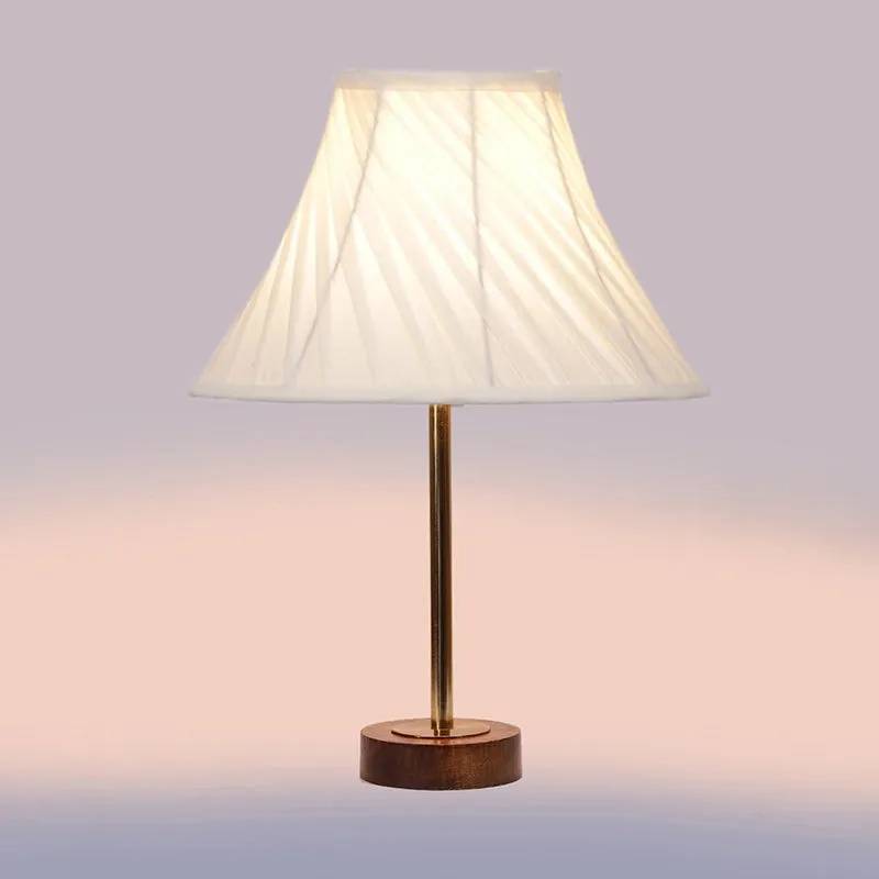 Twistra Rodin Wooden Table Lamp - Ivory,Gold,Brown media 5