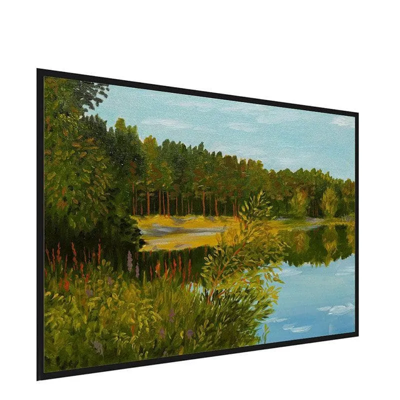 Coniferous Forest Wall Painting - Black Frame media 3