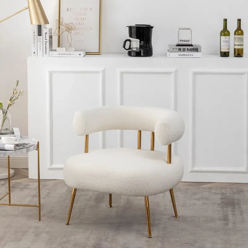 Calyra Neem Wood Accent Chair - White media 3