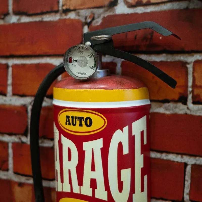 Auto Garage Extinguisher Metal Wall Accent media 3