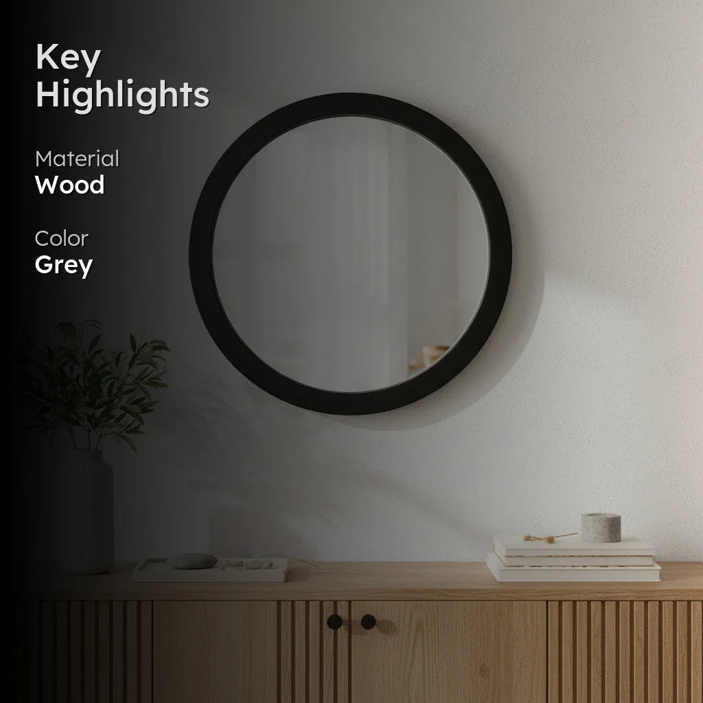 Satomi Wall Mirror - Charcoal media 3