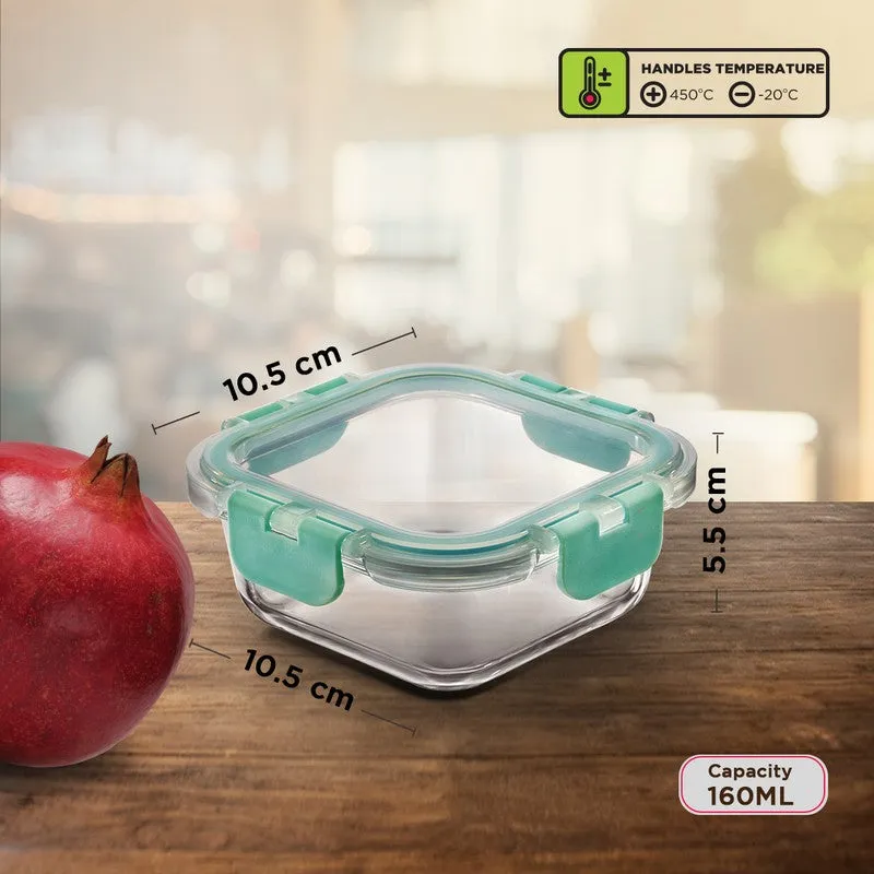 Tiffo Leak Proof Glass Lunch Box (160 mL Each) - Set Of Four media 10