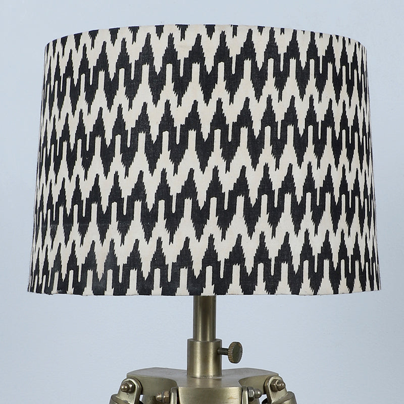 Chevronic  Printed Tripod Floor Lamp - Brown media 5