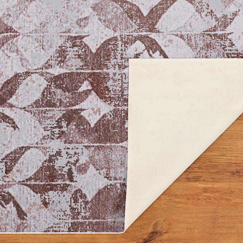 Amandil Abstract Polyester Anti-Skid Carpet - Brown media 5