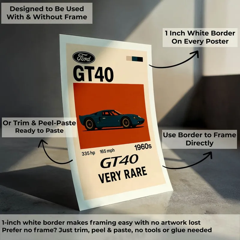 Ford GT40 Legend Wall Poster media 8