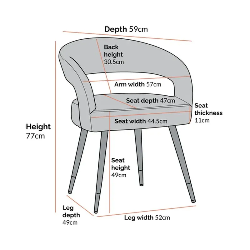 Estora Metal Accent Chair - Black media 9