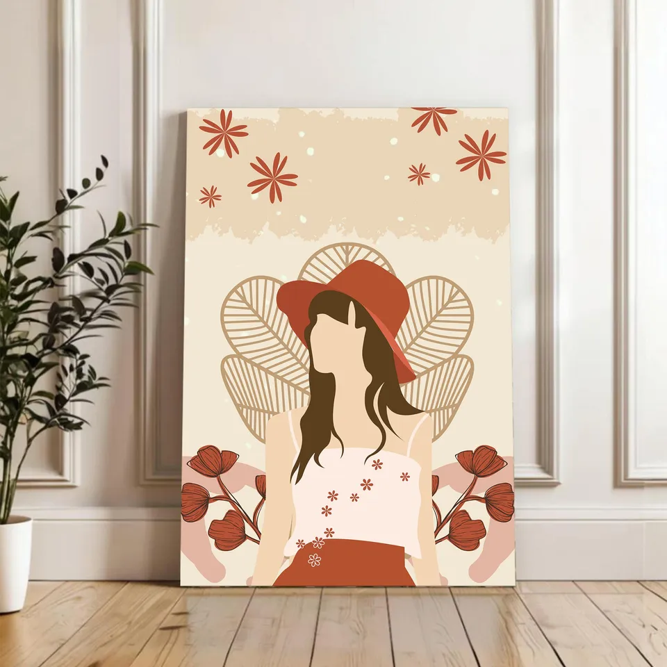 Pastel Prairie Cotton Canvas Wall Painting media 4