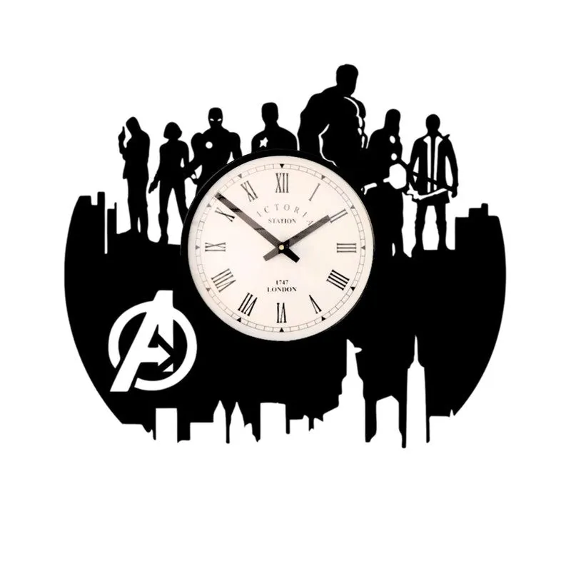 Sketch Steel Analog Wall Clock - Black media 4