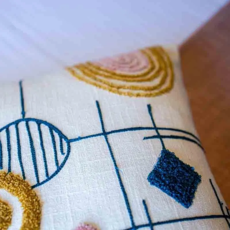 Tinker Geometric Cotton Cushion Cover media 5