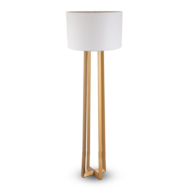 AarviDecor Dalton Accent Metal Floor Lamp - White media 4