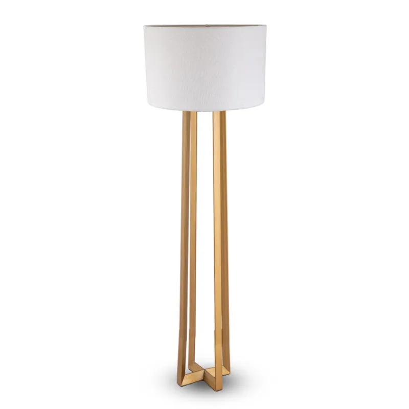 AarviDecor Dalton Accent Metal Floor Lamp - White media 4