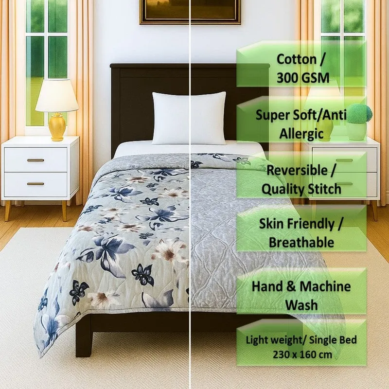 Neo Floral Cotton Comforters - 300 GSM media 8