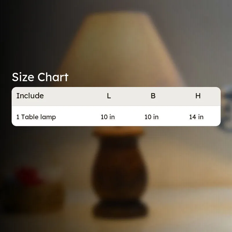 CleanGlow Wooden Table Lamp - Beige media 6