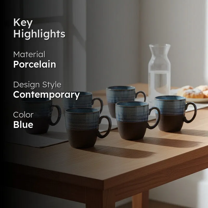 Elowen Porcelain Tea Cup (200 mL Each) - Set Of Six media 2