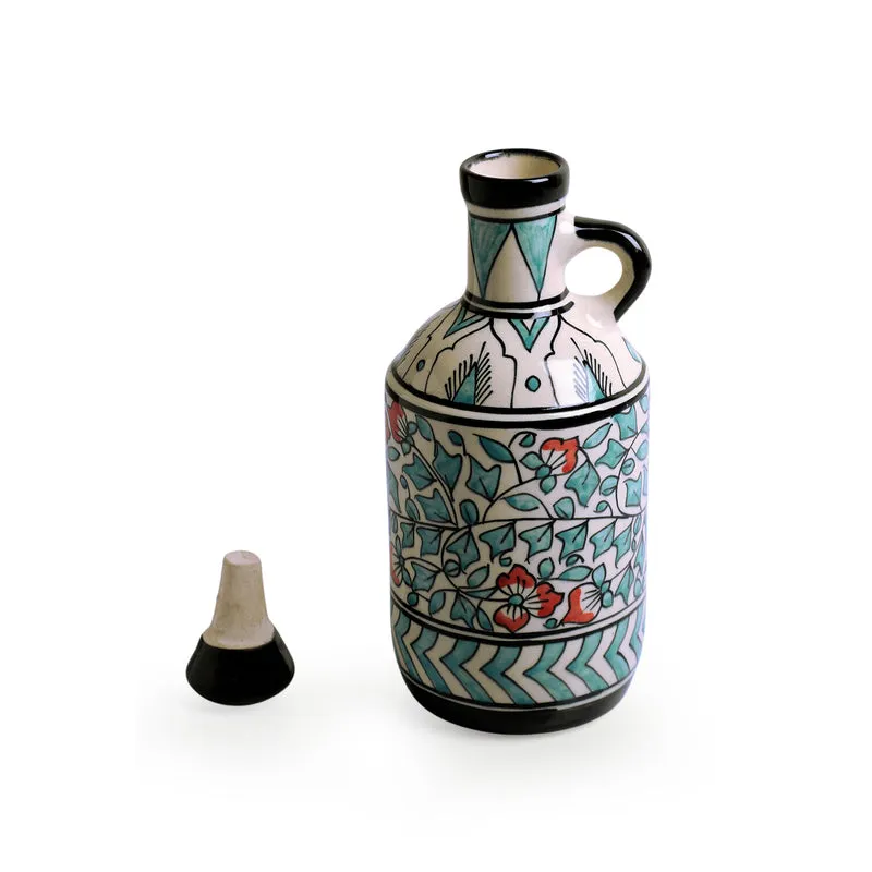 Mughal Musca Handpainted Oil Dispenser (Multicolor) - 900 ML media 4