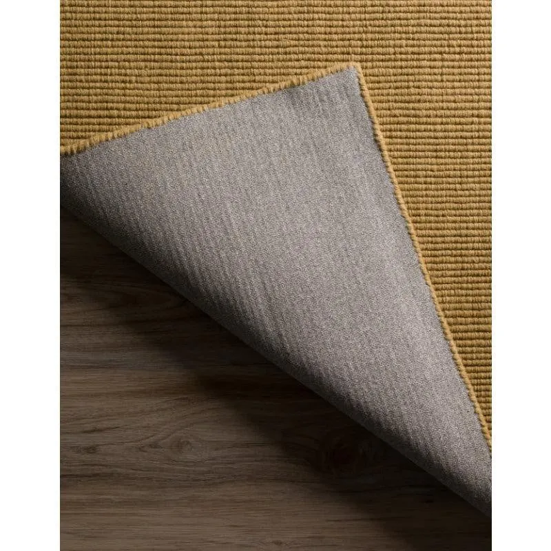 Ethereal Hand Loomed Wool Rug - Mustard media 4