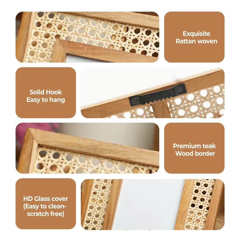 EraHold Rattan Mesh Photo Frame media 6