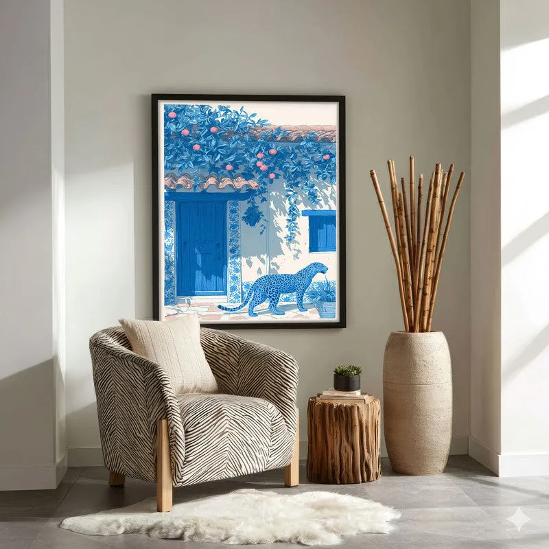 Zest Veranda Canvas Wall Painting - Black Frame media 4