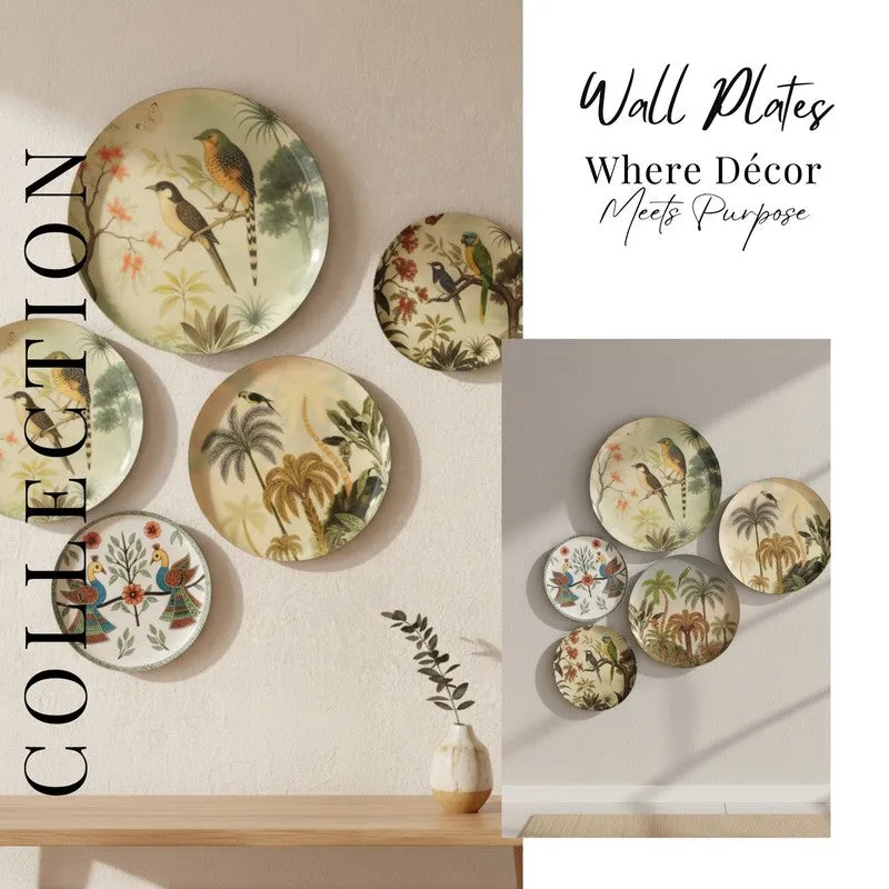 Chirping Charm Wall Plates - Set of Five media 10