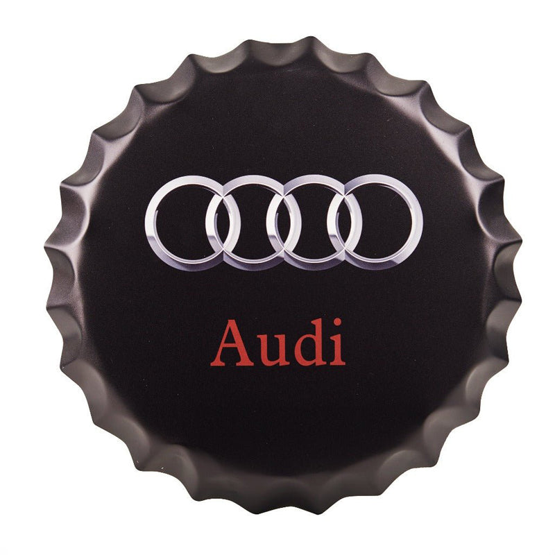 Audi Bottle Cap Metal Wall Accent media 3