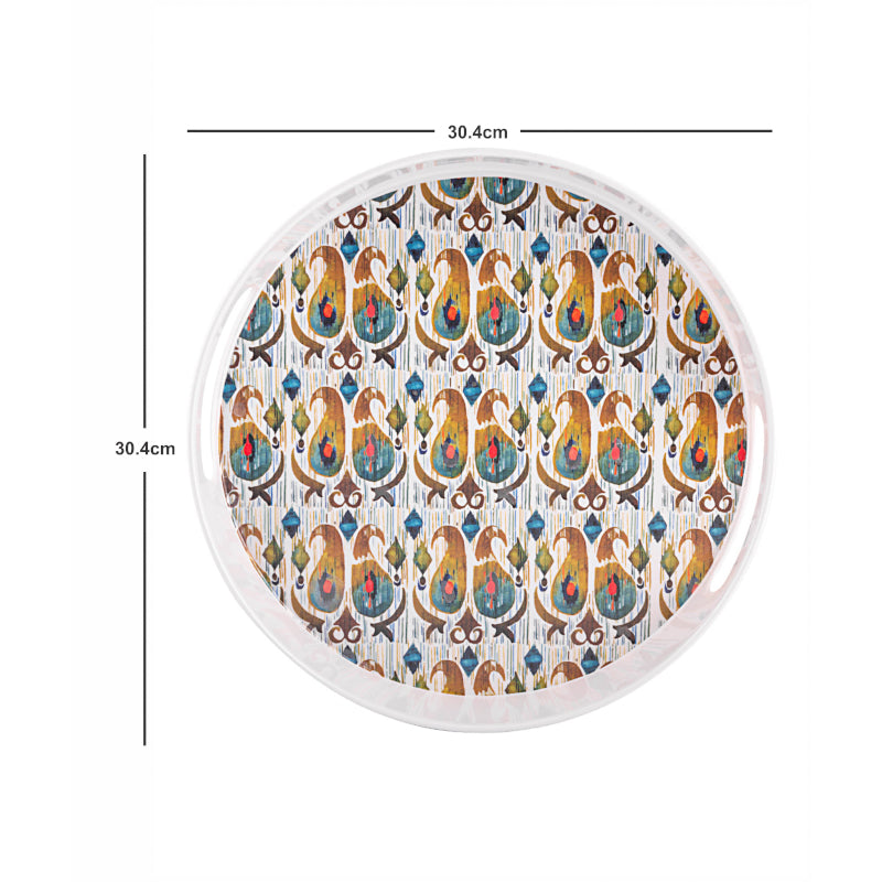 Ethnic Bazaar Round Serving Tray media 5