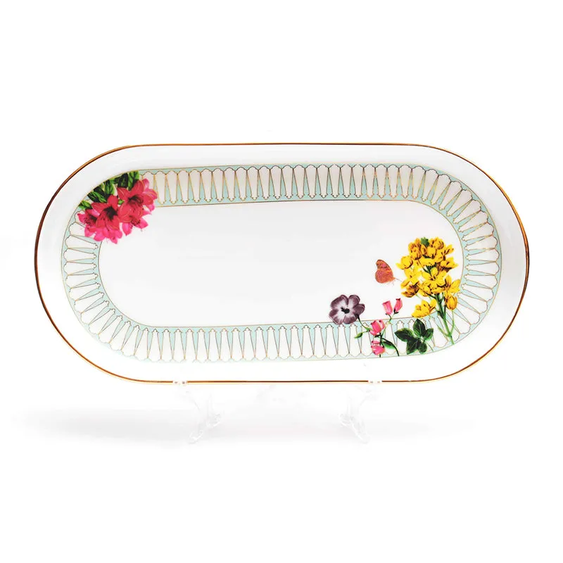 Basant Oval Porcelain Platter media 2