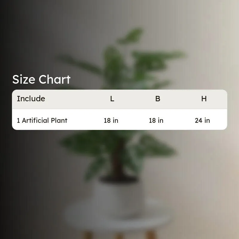 CalmRoot Artificial Plant With Black Plastic Pot - 2.0 ft media 8
