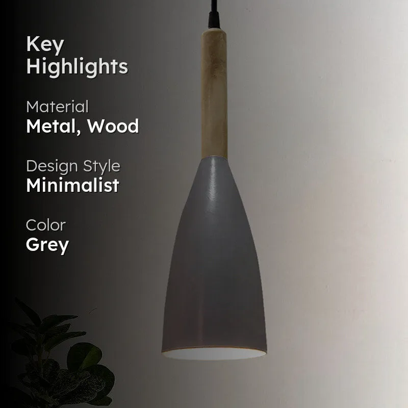 Mistry Metal Ceiling Lamp - Grey media 2